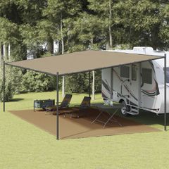 vidaXL Χαλί Σκηνής Taupe 400 x 700 εκ. από HDPE
