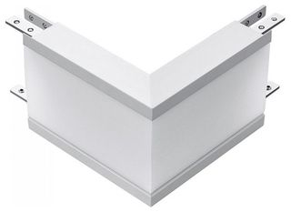 V-TAC VT-7-42-LW Σύνδεσμος Ράγας Φωτιστικών Γωνιακός Σύνδεσμος 12W για Γραμμικό Χωνευτό για Σποτ σε Λευκό Χρώμα 397