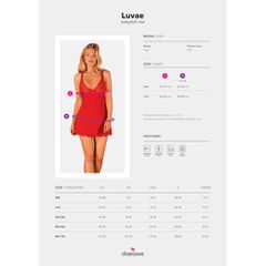 Obsessive Luvae Κόκκινο Νυχτικό και Στρίνγκ-thumb-6