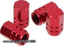 VALVE CAR 01 SET ΚΑΠΑΚΙΑ ΒΑΛΒΙΔΩΝ 4 ΤΕΜΑΧΙΩΝ ΚΟΚΚΙΝΑ