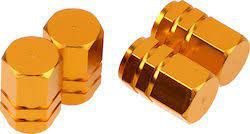 VALVE CAP SET ΚΑΠΑΚΙΑ ΒΑΛΒΙΔΩΝ 4 ΤΕΜΑΧΙΩΝ ΧΡΥΣΑΦΙ