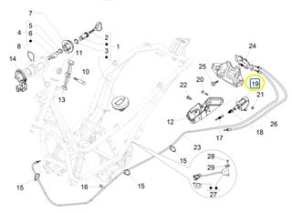Ηλεκτρικός Μηχανισμός Σέλλας Piaggio Beverly 500 Cruiser E3 2007-2012 ZAPM34500 1D002276R