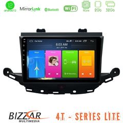 Bizzar 4T Series Opel Astra K 2015-2019 4Core Android12 2+32GB Navigation Multimedia Tablet 9″