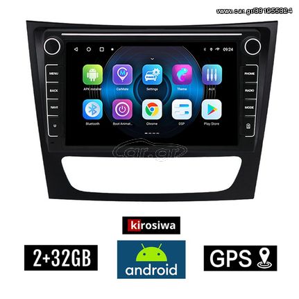 MERCEDES CLS (W219) 2003-2010 Android οθόνη αυτοκίνητου 2GB με GPS WI-FI (ηχοσύστημα αφής 8" ιντσών OEM Youtube Playstore MP3 USB Radio Bluetooth Mirrorlink εργοστασιακή, 4x60W, Benz)