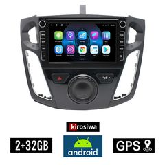 FORD FOCUS 2011 - 2018 Android οθόνη αυτοκίνητου 2GB με GPS WI-FI (ηχοσύστημα αφής 8" ιντσών OEM Youtube Playstore MP3 USB Radio Bluetooth Mirrorlink εργοστασιακή, 4x60W, Navi)