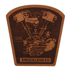 Ραφτό Δερμάτινο Σήμα Loser Machine Knuckle Leather patch