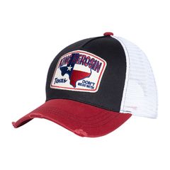 Καπέλο King Kerosin Dont Mess trucker cap | Άσπρο/Μαύρο/Κόκκινο