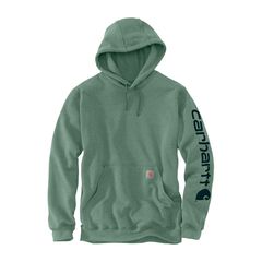 Φούτερ Carhartt Sleeve logo hoodie jade heather | Φυστικί MPN K288-GA0
