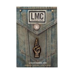 Κονκάρδα Loser Machine LMC good luck pin anitque brass