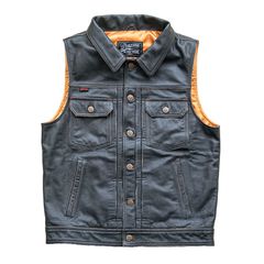 Δερμάτινο γιλέκο μοτοσυκλέτας 13 1/2 Blood Moon leather vest black