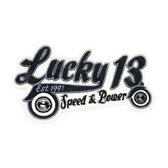 Ραφτό Σήμα Lucky 13 Lucky Speed patch black | L13AC000019ZW