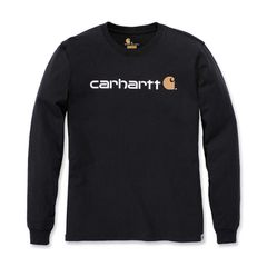 Μπλούζα Carhartt Long sleeve t-shirt Core logo black | Μαύρη | MPN 104107 - BLK