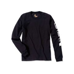 Μπλούζα Carhartt Sleeve logo longsleeve black | Μαύρη | MPN EK231-BLK