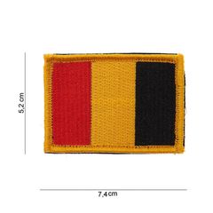 Ραφτό Σημα Με Σημαία Βελγίου | PATCH FLAG BELGIUM | Κόκκινο - Κίτρινο - Μαύρο