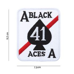 Ραφτό Σήμα " Άσος " Patch Black Aces
