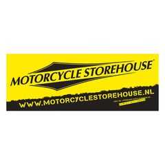 Πανό με Λογότυπο Motorcycle Storehouse | logo banner | Κίτρινο-Μαύρο