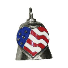 Διακοσμητικό Καμπανάκι Μοτοσυκλέτας COLORED AMERICAN HEART GREMLIN BELL