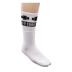 Κάλτσες WEST COAST CHOPPERS Tube Logo socks cool white Λευκές