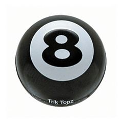 Βίδες πινακίδας Σετ Trik Topz, Eight Ball valve caps. Black | Μαύρο