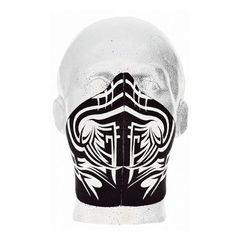 Μάσκα Αναβάτη Bandero μαύρο-άσπρο tribal | Bandero biker face mask Tribal