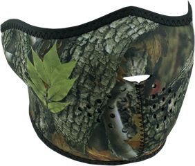 Μάσκα αναβάτη ZAN HEADGEAR Half Face Mask Neoprene Forest Camo | Σχέδιο Δάσος