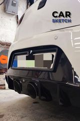Seat Leon 1P Force Πίσω Διαχύτης με 2 κεντρικές μπουκες-thumb-1