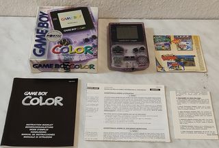 Game Boy Color purple ΣΤΟ ΚΟΥΤΙ ΤΟΥ, κομπλε, αριστη κατασταση, για συλλεκτη