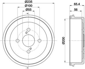Ταμπούρο Toyota Corolla 1997 - 2002-thumb-1