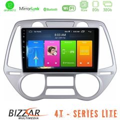 Bizzar 4T Series Hyundai i20 2009-2012 Auto A/C 4Core Android12 2+32GB Navigation Multimedia Tablet 9"