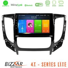 Bizzar 4T Series Mitsubishi L200 2016-> & Fiat Fullback (Auto A/C) 4Core Android12 2+32GB Navigation Multimedia Tablet 9"