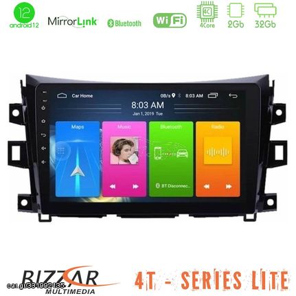 Bizzar 4T Series Nissan Navara NP300 4Core Android12 2+32GB Navigation Multimedia Tablet 9"