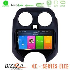 Bizzar 4T Series Nissan Micra 2011-2014 4Core Android12 2+32GB Navigation Multimedia Tablet 9"