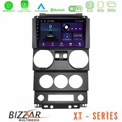 Bizzar XT Series Jeep Wrangler 2Door 2008-2010 4Core Android12 2+32GB Navigation Multimedia Tablet 9"