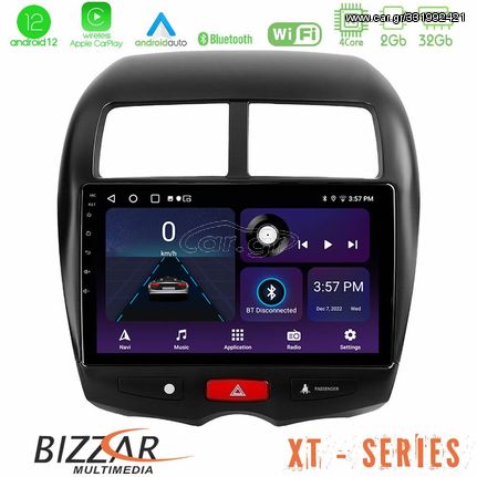 Bizzar XT Series Mitsubishi ASX 4Core Android12 2+32GB Navigation Multimedia Tablet 10"