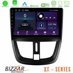 Bizzar XT Series Peugeot 207 4Core Android12 2+32GB Navigation Multimedia Tablet 9"