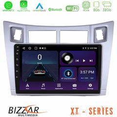 Bizzar XT Series Toyota Yaris 4Core Android12 2+32GB Navigation Multimedia Tablet 9" (Ασημί Χρώμα)