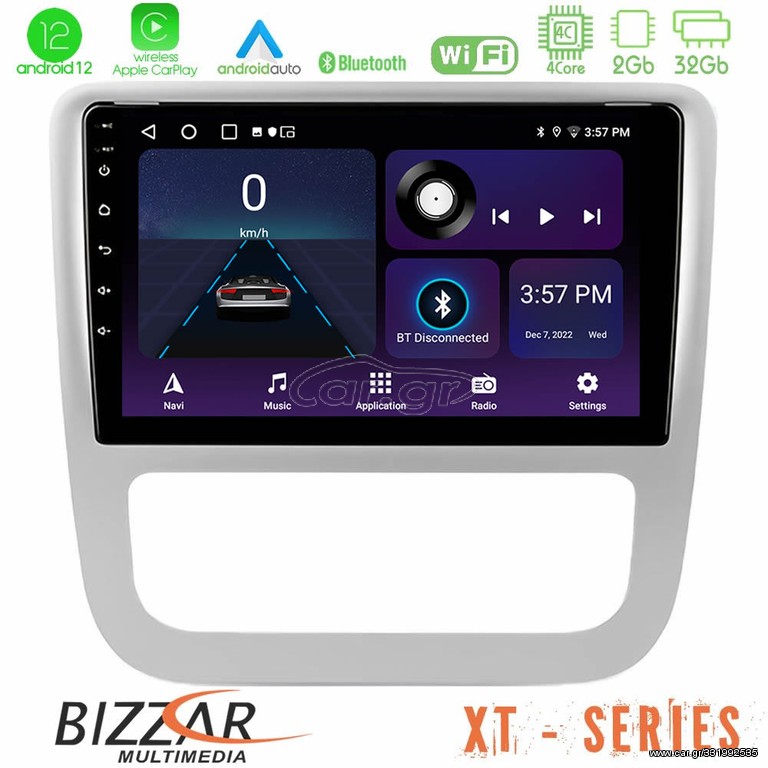 Bizzar XT Series VW Scirocco 2008-2014 4Core Android12 2+32GB Navigation Multimedia Tablet 9"