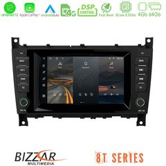 Bizzar OEM Mercedes W203 Facelift 8core Android12 4+64GB Navigation Multimedia Deckless 7" με Carplay/AndroidAuto