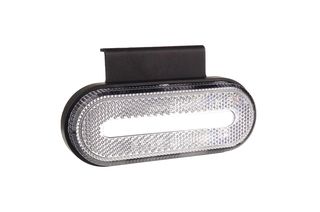 ΦΩΣ ΟΓΚΟΥ ΦΟΡΤΗΓΟΥ LED ΛΕΥΚΟ ΟΒΑΛ 10-30V 124x49x22mm ΑΔΙΑΒΡΟΧΟ OM-01-W AMIO 1ΤΕΜ.