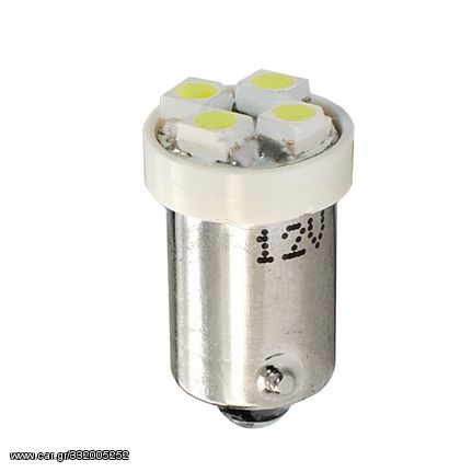 T4W 12V 0,32W BA9s (ΜΙΝΙΟΝ) LED 4xSMD3528 ΛΕΥΚΟ BLISTER 2ΤΕΜ.