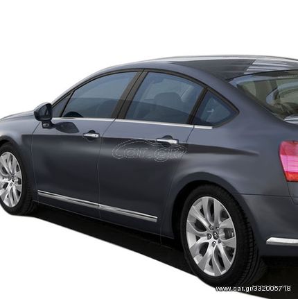 CITROEN C5 4D 08+ TRIM ΜΑΡΚΕ ΠΑΡΑΘΥΡΩΝ ΑΥΤΟΚΟΛΛΗΤΑ ΧΡΩΜΙΟΥ ΜΕΤΑΛΛΙΚΑ 6ΤΕΜ.