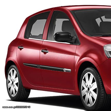 RENAULT CLIO 5D 2006+ TRIM ΜΑΡΚΕ ΠΑΡΑΘΥΡΩΝ ΑΥΤΟΚΟΛΛΗΤΑ ΧΡΩΜΙΟΥ 4ΤΕΜ.