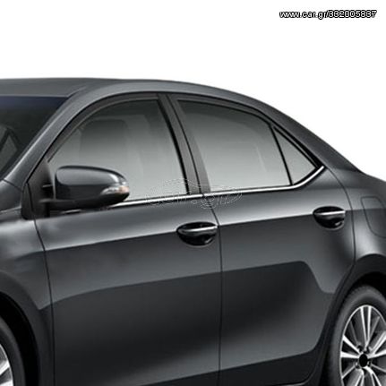 TOYOTA COROLLA 4D 2014+ TRIM ΜΑΡΚΕ ΠΑΡΑΘΥΡΩΝ ΑΥΤΟΚΟΛΛΗΤΑ ΧΡΩΜΙΟΥ 4ΤΕΜ.