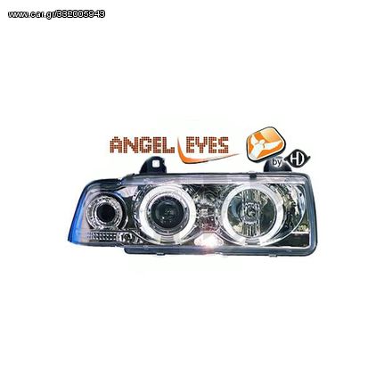 Φανάρια diederichs Angel Eyes BMW ΣΕΙΡΑ 3 E36 90-99 LIMOUSINE/TOURING (Χρώμιο)