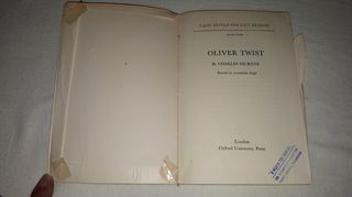 Oliver Twist, Charles Dickens, Αγγλική Έκδοση, Έτος: 1963