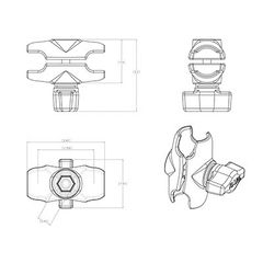 RAM Mounts Double Socket Arm-thumb-2