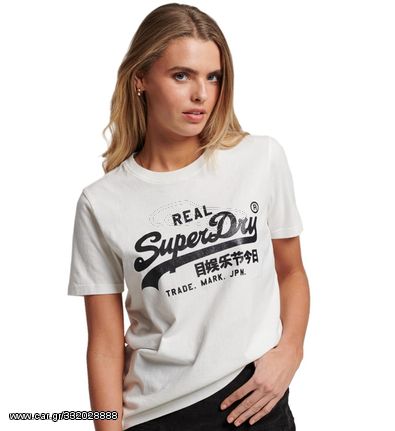 Γυναικείο t-shirt SUPERDRY VL EMBELLISH W1011143A-SD0/71D
