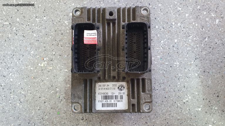 ΕΓΚΕΦΑΛΟΣ ΚΙΝΗΤΗΡΑ ECU  FIAT DOBLO 1.4, 51798636 IAW5SFMH DO32  IAW  6160140500 672Y69C9G