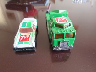 Matchbox 7up νταλικα και αυτοκινητακι-thumb-1