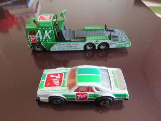Matchbox 7up νταλικα και αυτοκινητακι-thumb-2